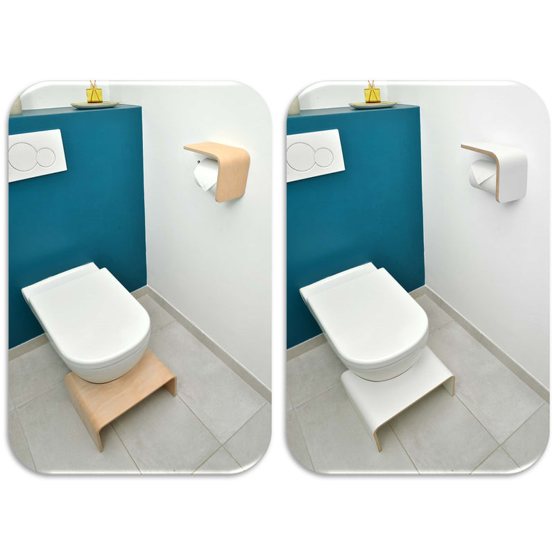 Dérouleurs porte papier toilette bois design