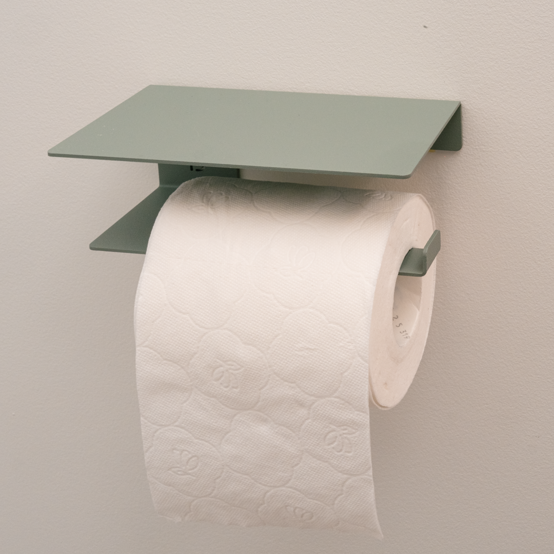 support porte papier toilette wc dérouleur avec tablette