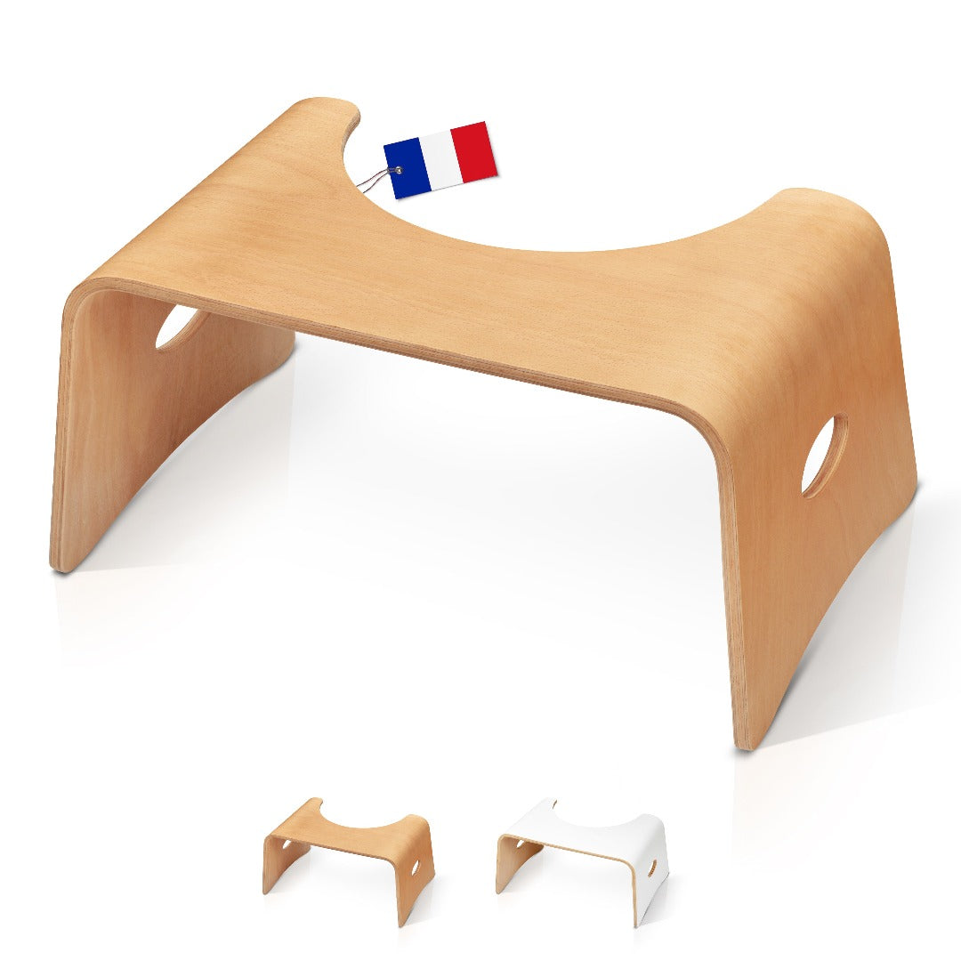 Tabouret de toilette en bois design