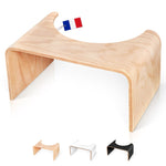 tabouret physiologique de toilette en bois