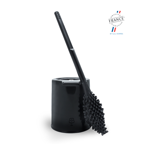 brosse wc noire silicone