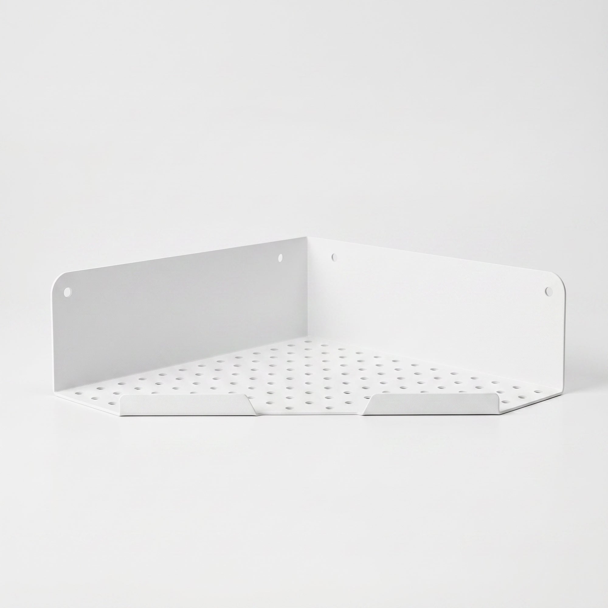 Étagère d'Angle de Douche blanche adhésifs