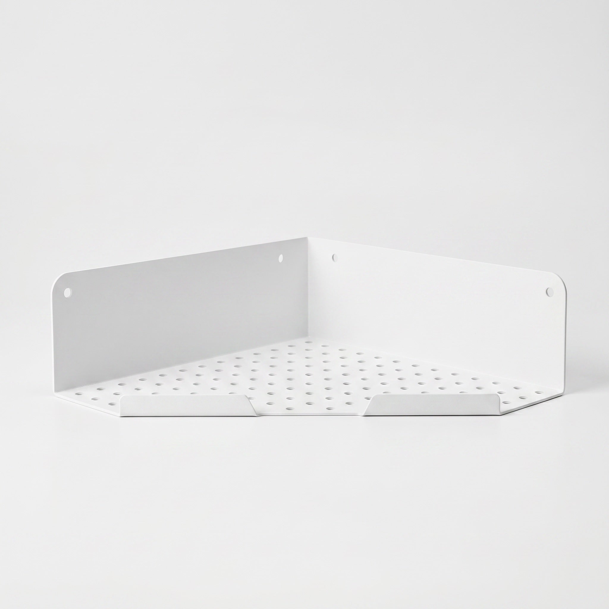 Étagère d'Angle de Douche blanche adhésifs