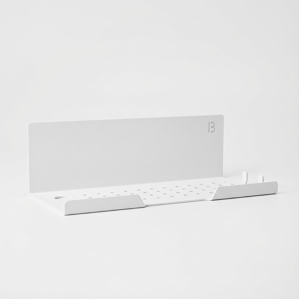 Étagère de Douche Murale blanche