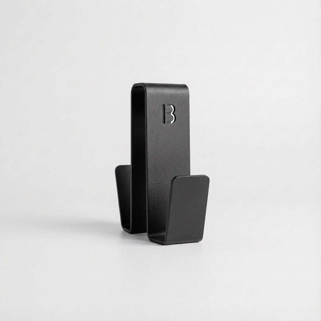 Patère crochet Paroi de Douche noir